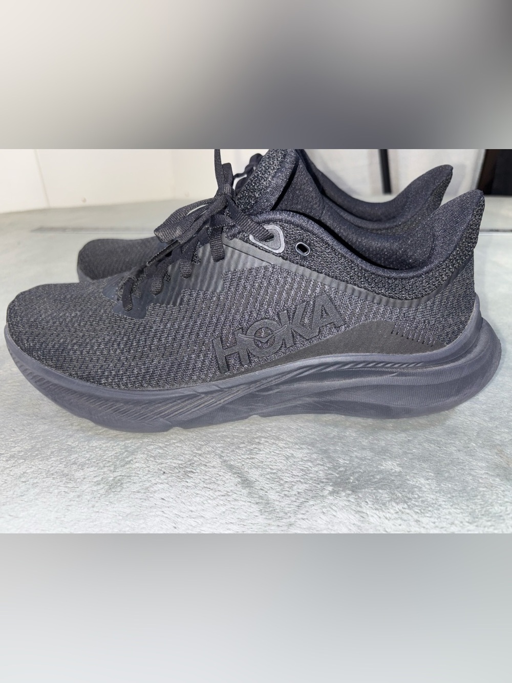 HOKA Solimar Everyday Training Sneakers - All Black - Size 9.5